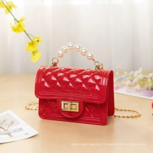 2021 Hot Sales New Arrival Candy Color Clutch Wholesale Designer Crossbody Fashion Girls Mini Jelly Purse Chain Jelly Bag